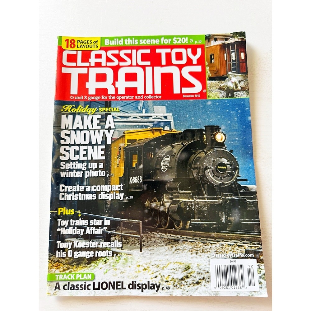 Classic Toy Trains Magazine O & S Gauge December 2016 Volume 29 Issue 9